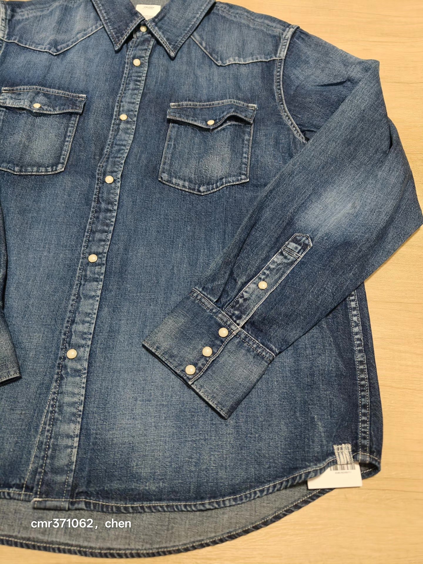 VISVIM 25AW Social Sculpture Denim Shirt — back