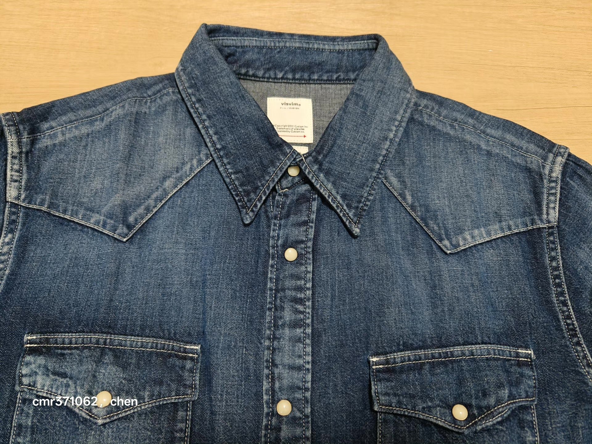 VISVIM 25AW Social Sculpture Denim Shirt — front
