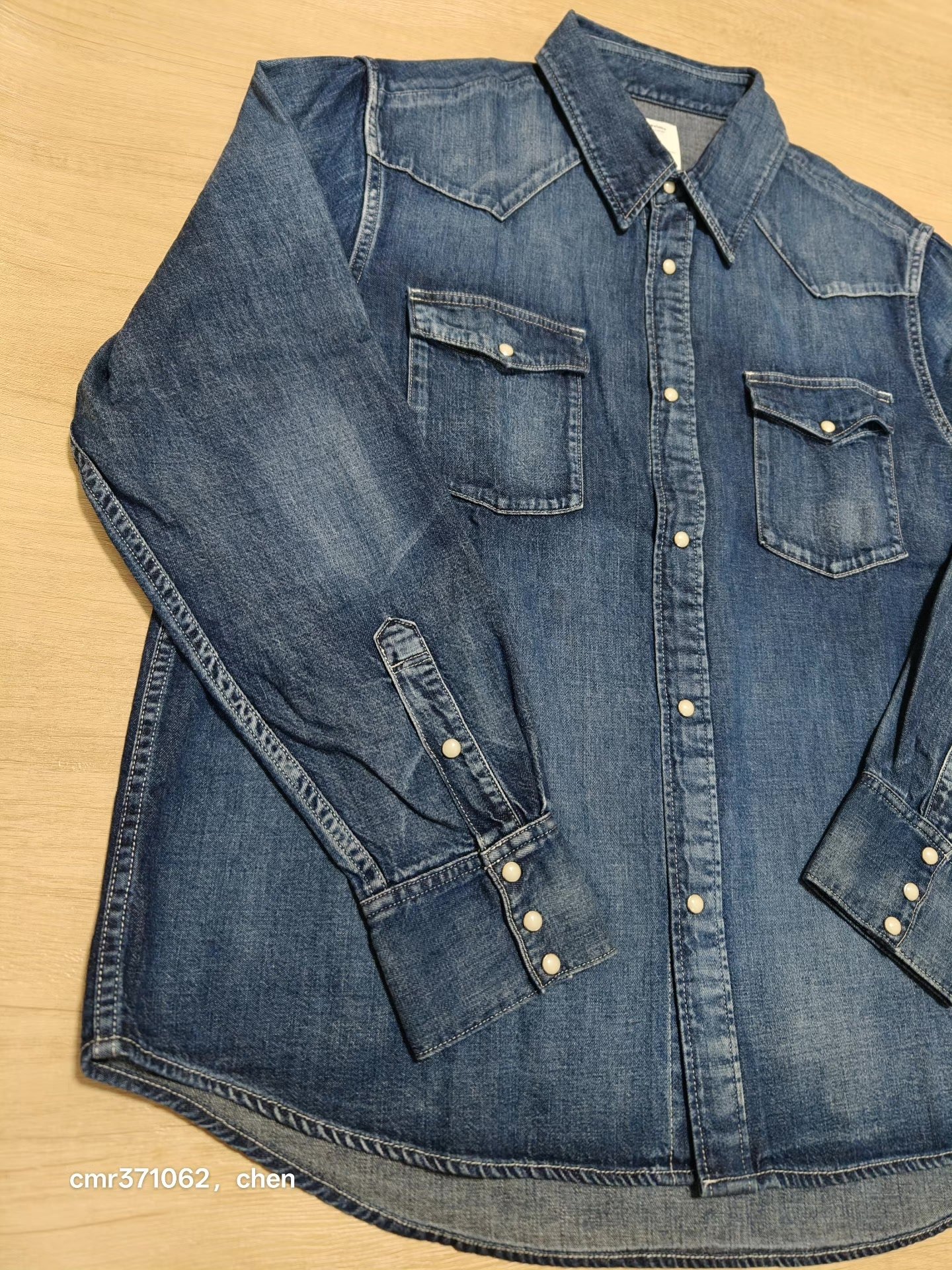 VISVIM 25AW Social Sculpture Denim Shirt — detail