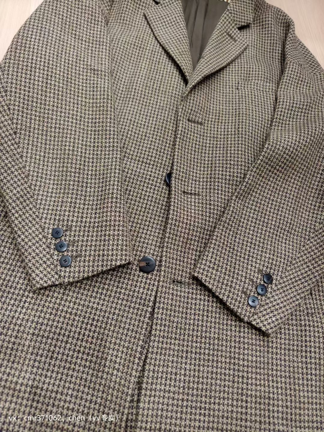 VISVIM 21AW HAMMONS TWEED COAT — detail