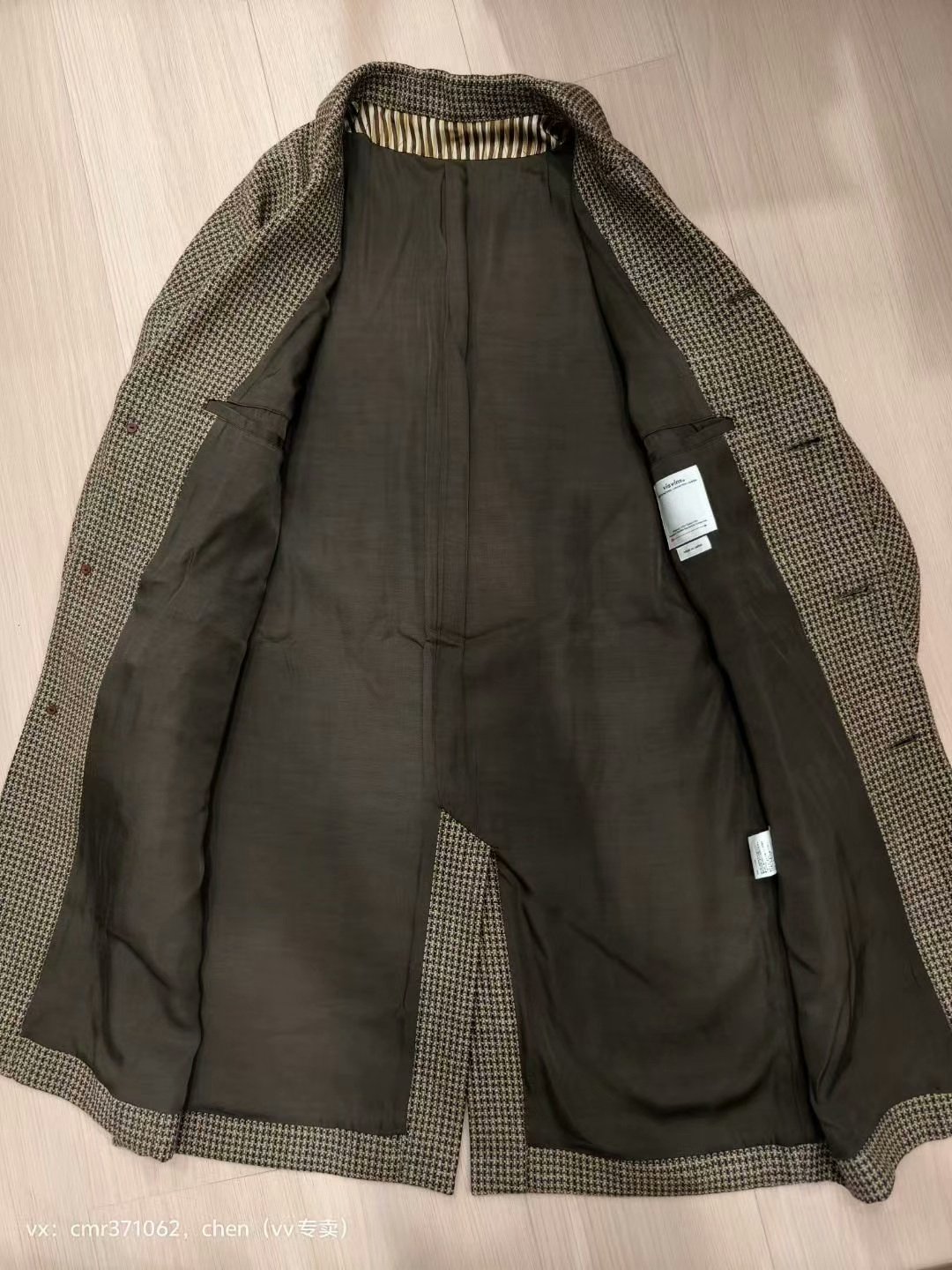 VISVIM 21AW HAMMONS TWEED COAT — back