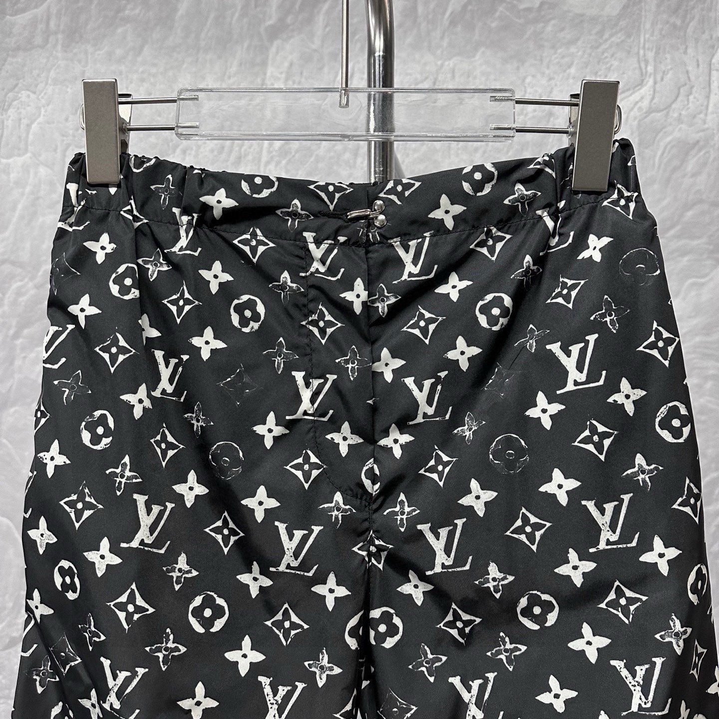 Louis Vuitton Distressed Monogram Jogger Pants — detail