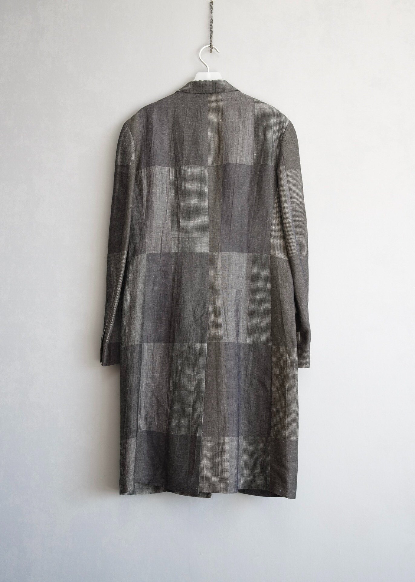 Yohji Yamamoto 20SS Patchwork Dr.Jkt Coat — detail