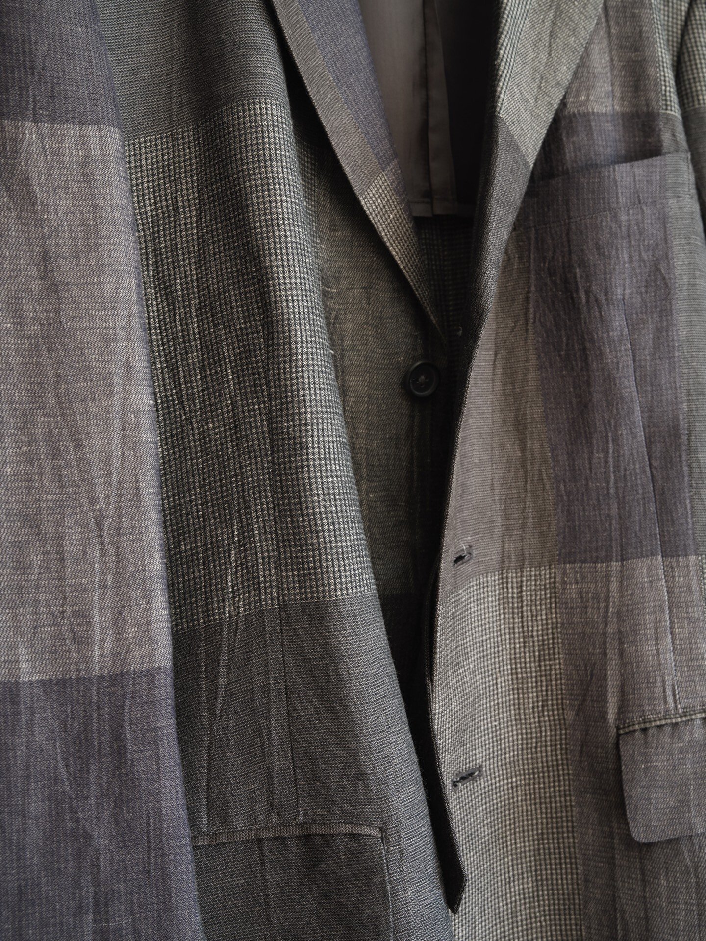 Yohji Yamamoto 20SS Patchwork Dr.Jkt Coat — back