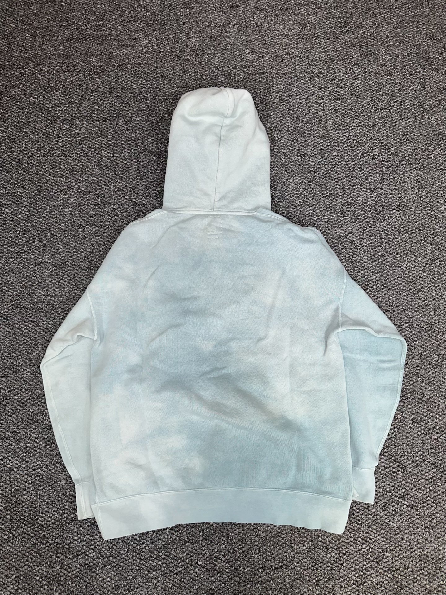 visvim Light Blue Tie-Dye Hoodie — detail