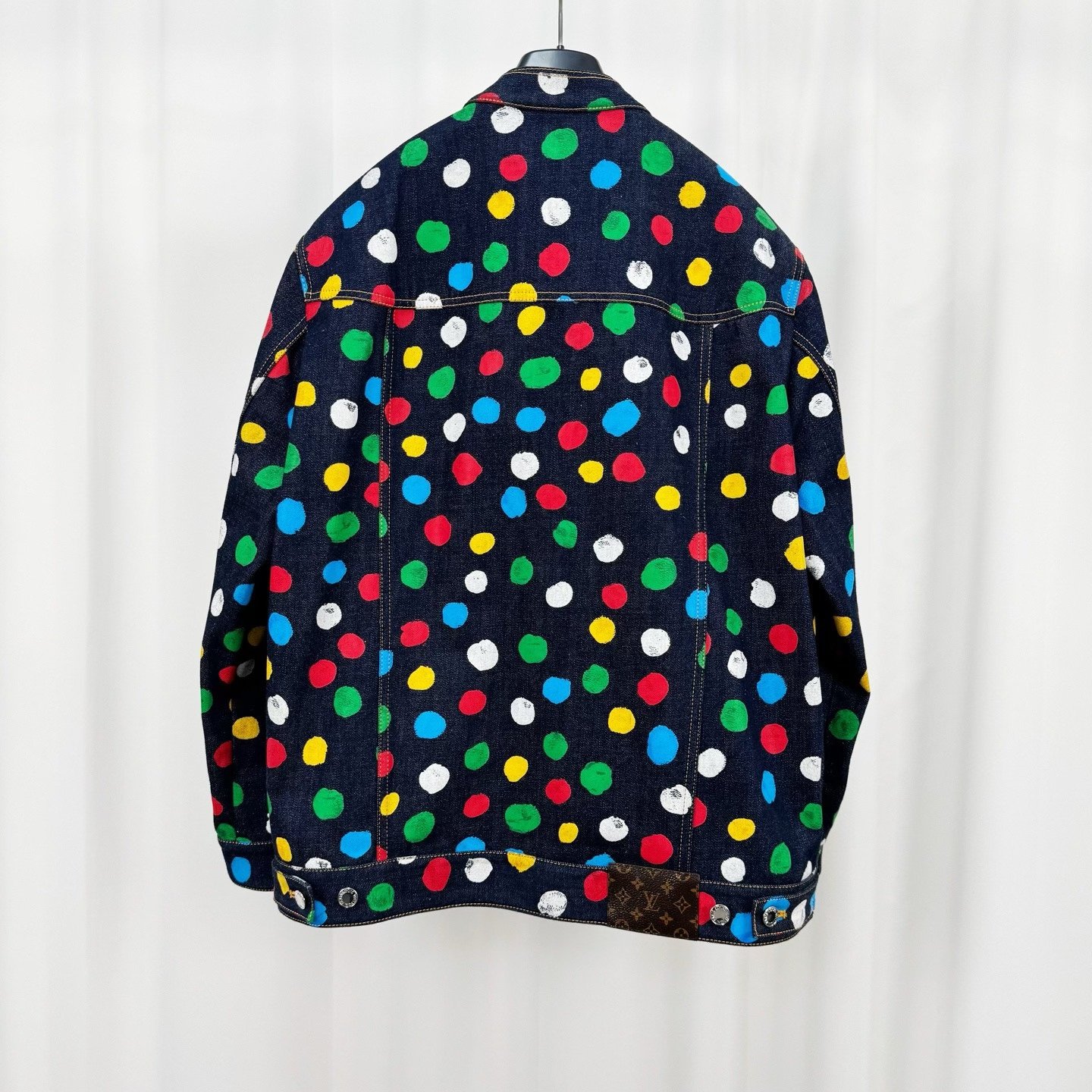 Louis Vuitton Yayoi Kusama Polka Dot Denim Jacket — front