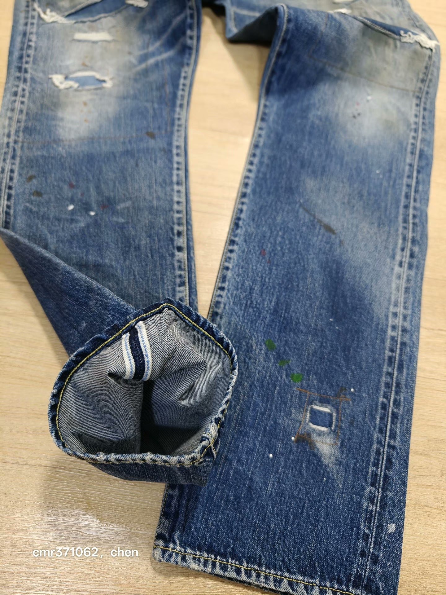 visvim TRAVAILLER BRACES DRY DENIM-7 — detail