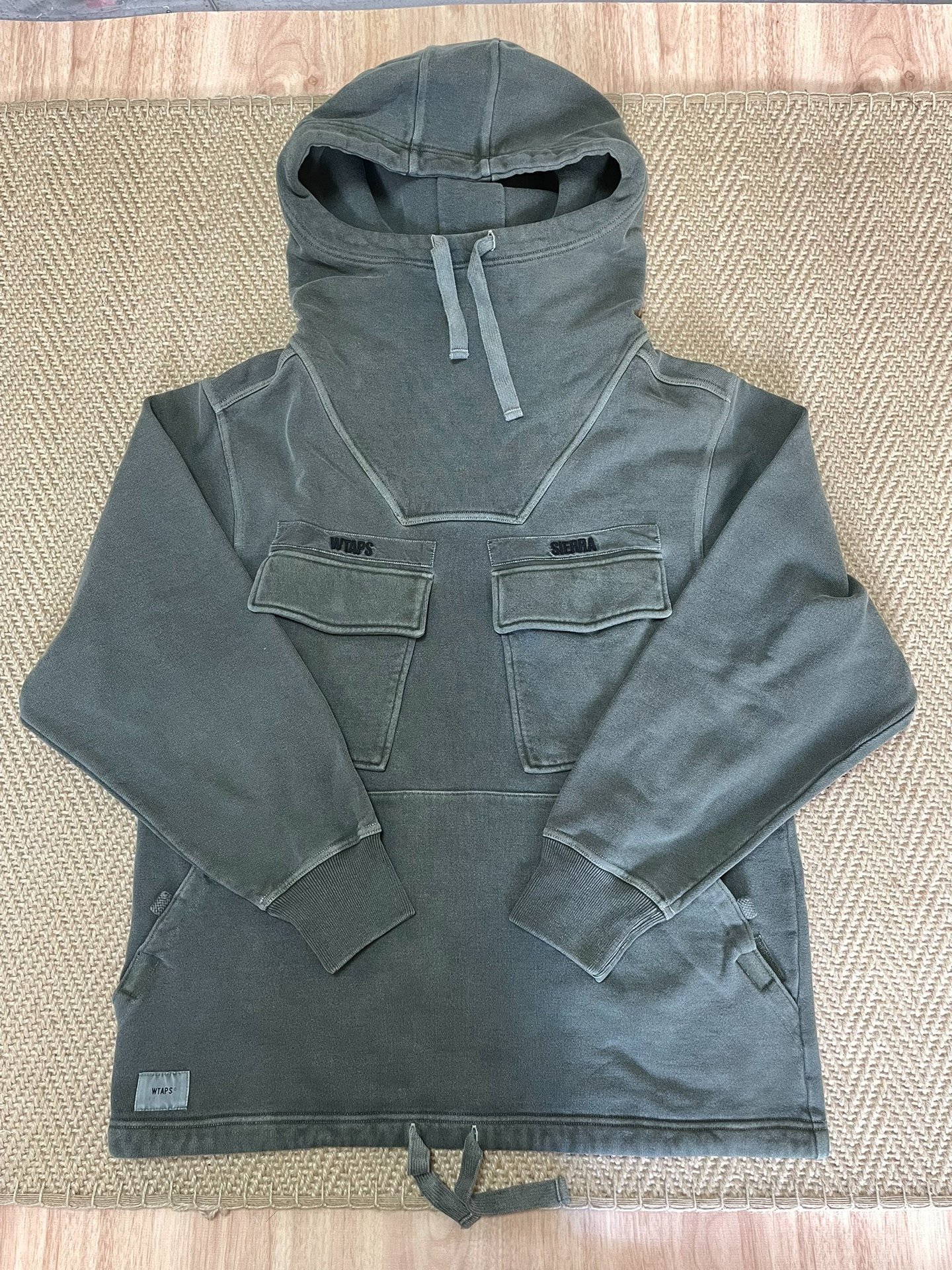 WTAPS PARA COPO Wax-Dyed Heavy Washed Hoodie