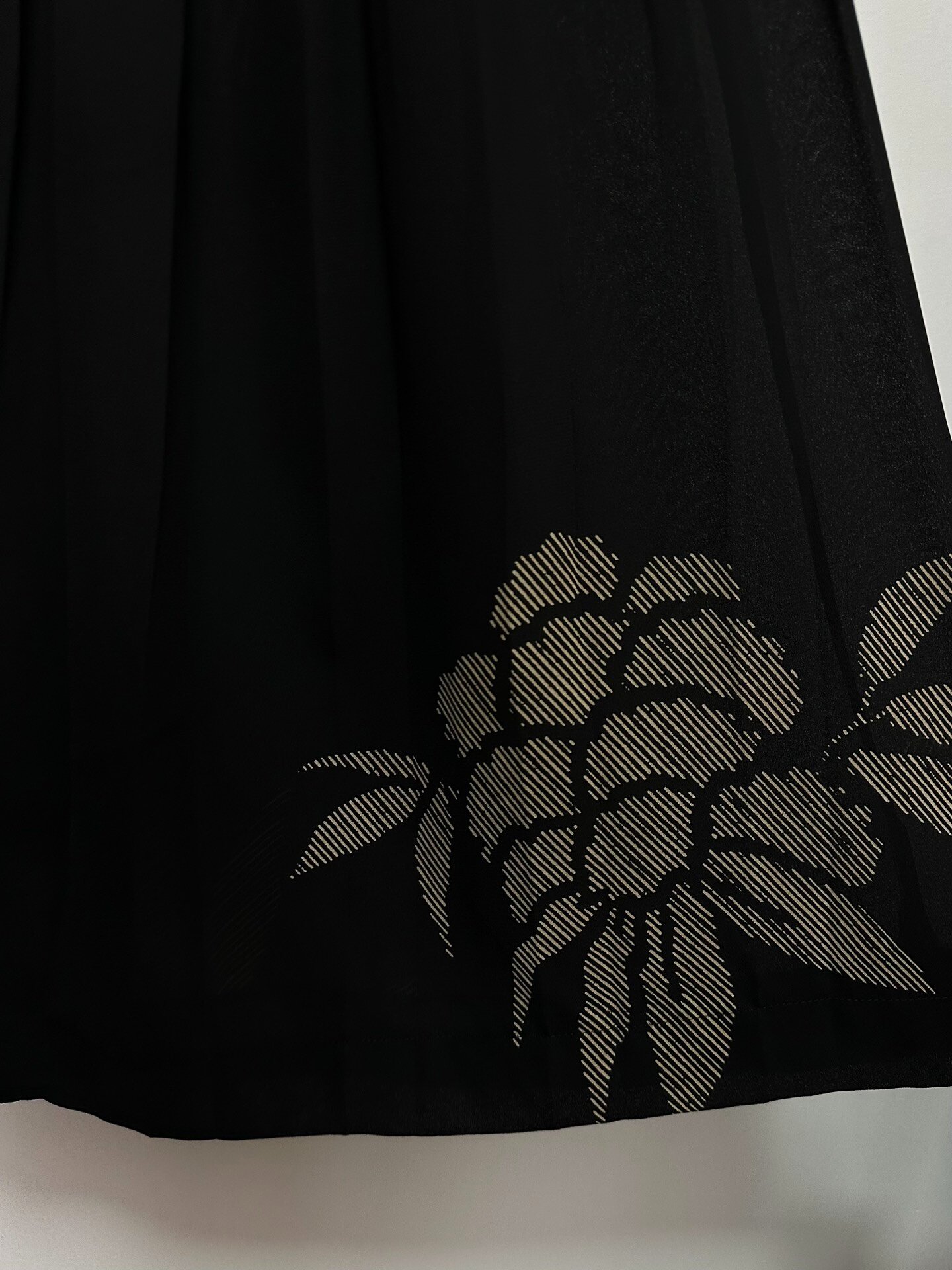 Comme des Garçons 1992AW Discharge Print Skirt — label