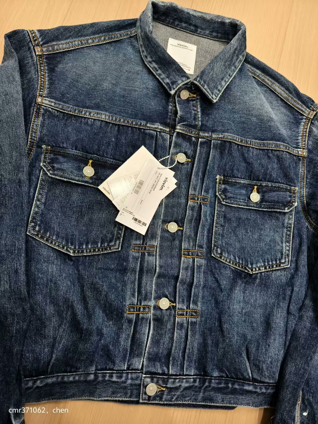 VISVIM 25SS 101X JKT DMGD-1010 — back