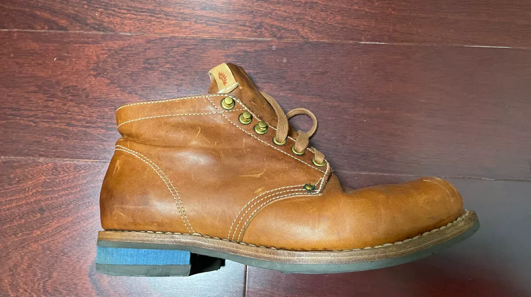 visvim brigadier mid-height lace-up boots — detail
