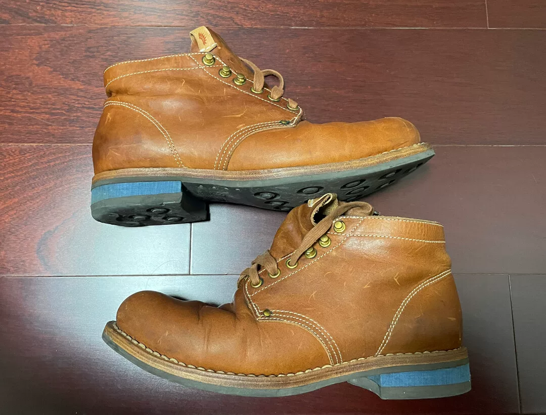 visvim brigadier mid-height lace-up boots