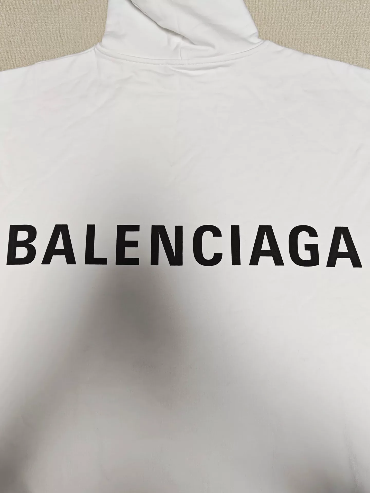 Balenciaga Classic Logo Slogan Hoodie — detail