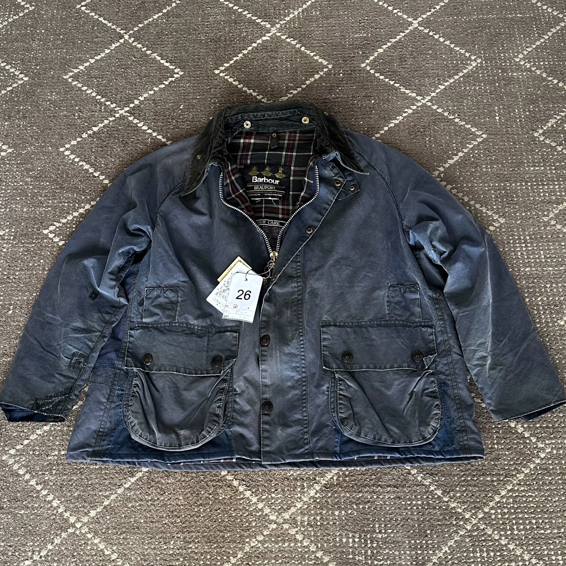 Barbour Beaufort Limited Distressed Wax-Free Jacket