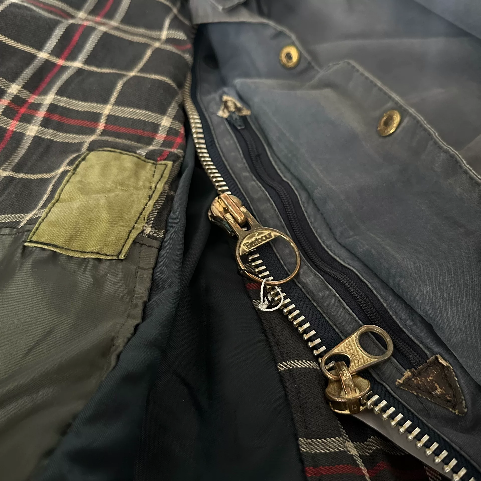 Barbour Beaufort Limited Distressed Wax-Free Jacket — back
