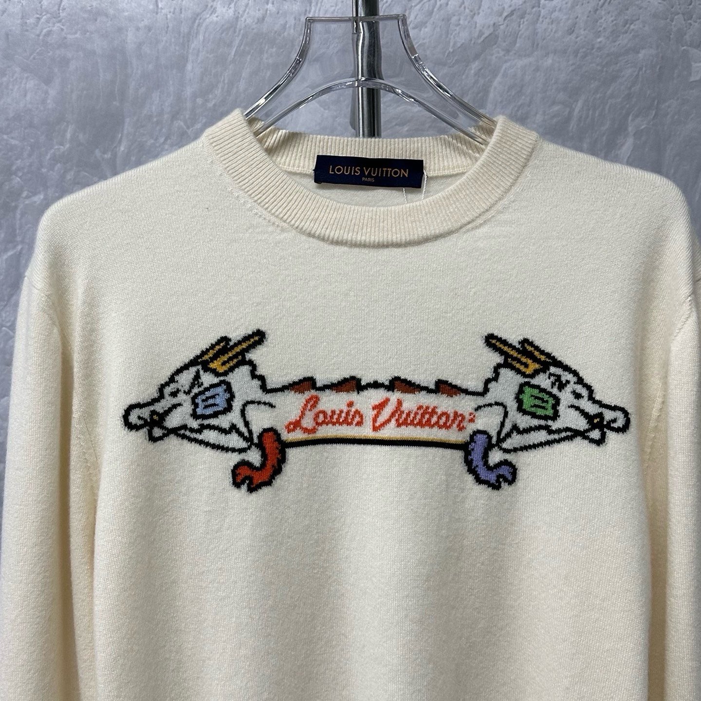 Louis Vuitton Nigo Double Dragon Intarsia Sweater — front