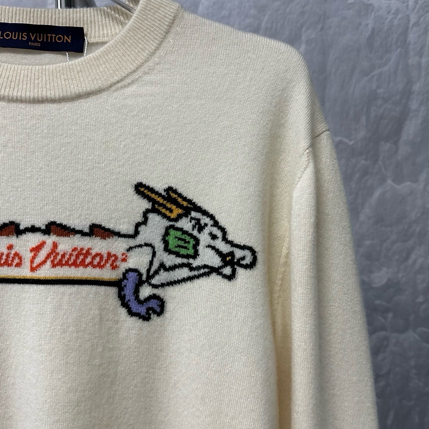 Louis Vuitton Nigo Double Dragon Intarsia Sweater — detail