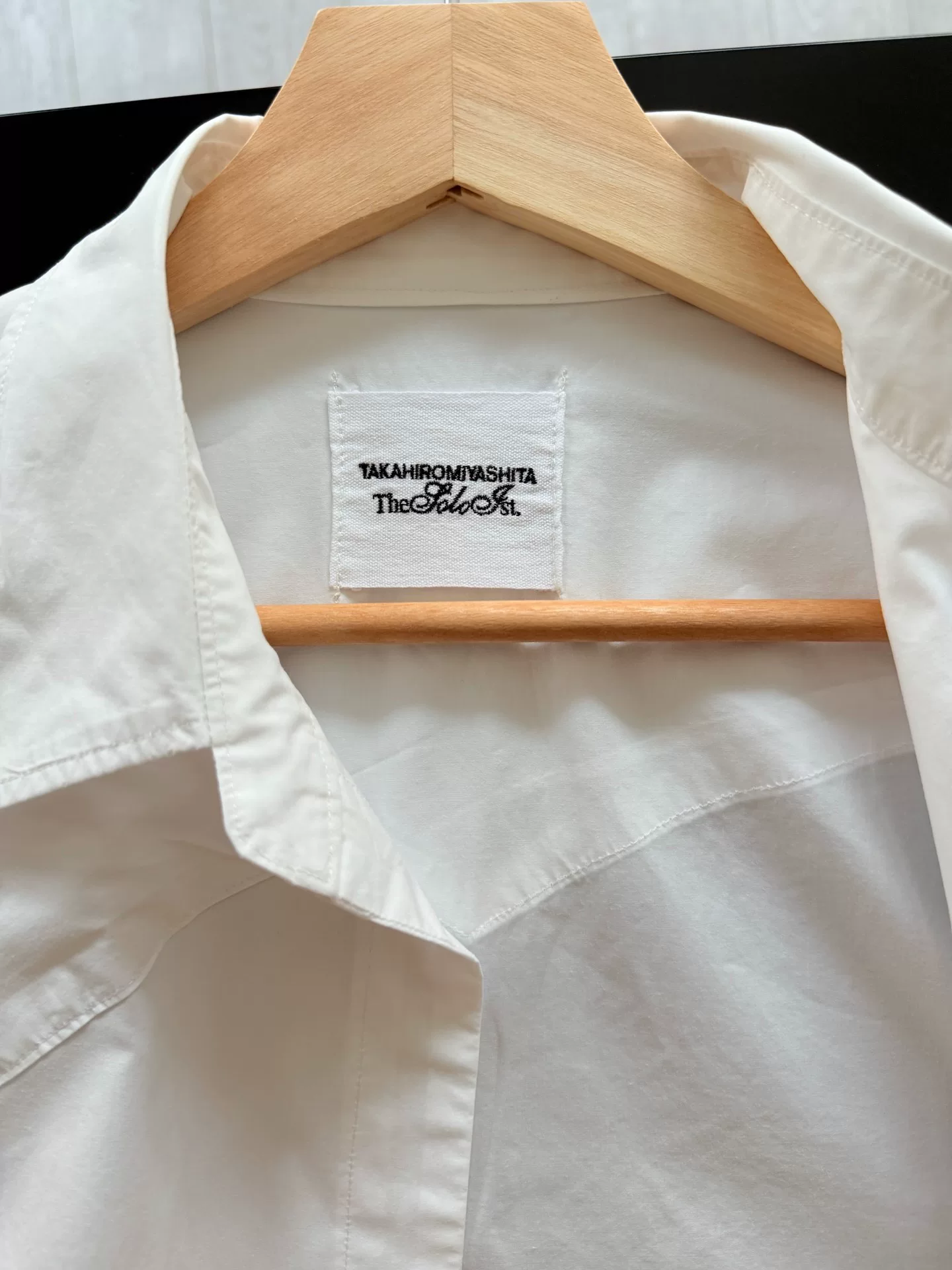 Takahiromiyashita The Soloist Western Frayed Shirt — detail