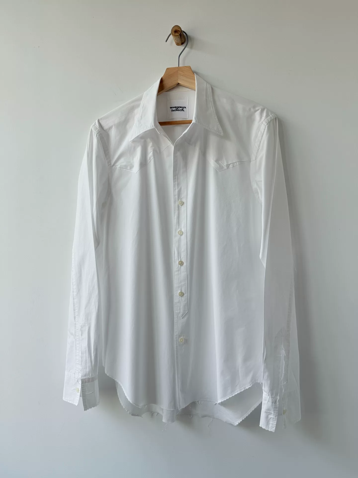 Takahiromiyashita The Soloist Western Frayed Shirt — front