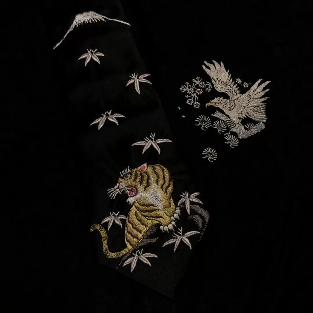 Yohji Yamamoto 04AW Fuji Tiger Tie — back