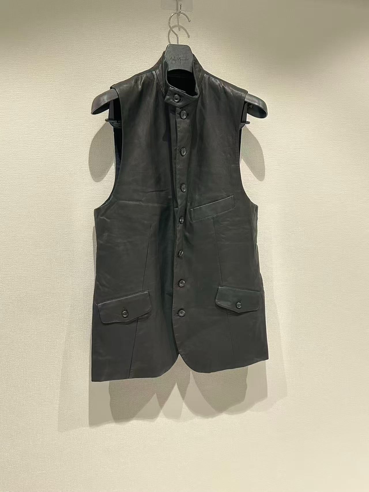 Yohji Yamamoto 19ss Black Leather Vest