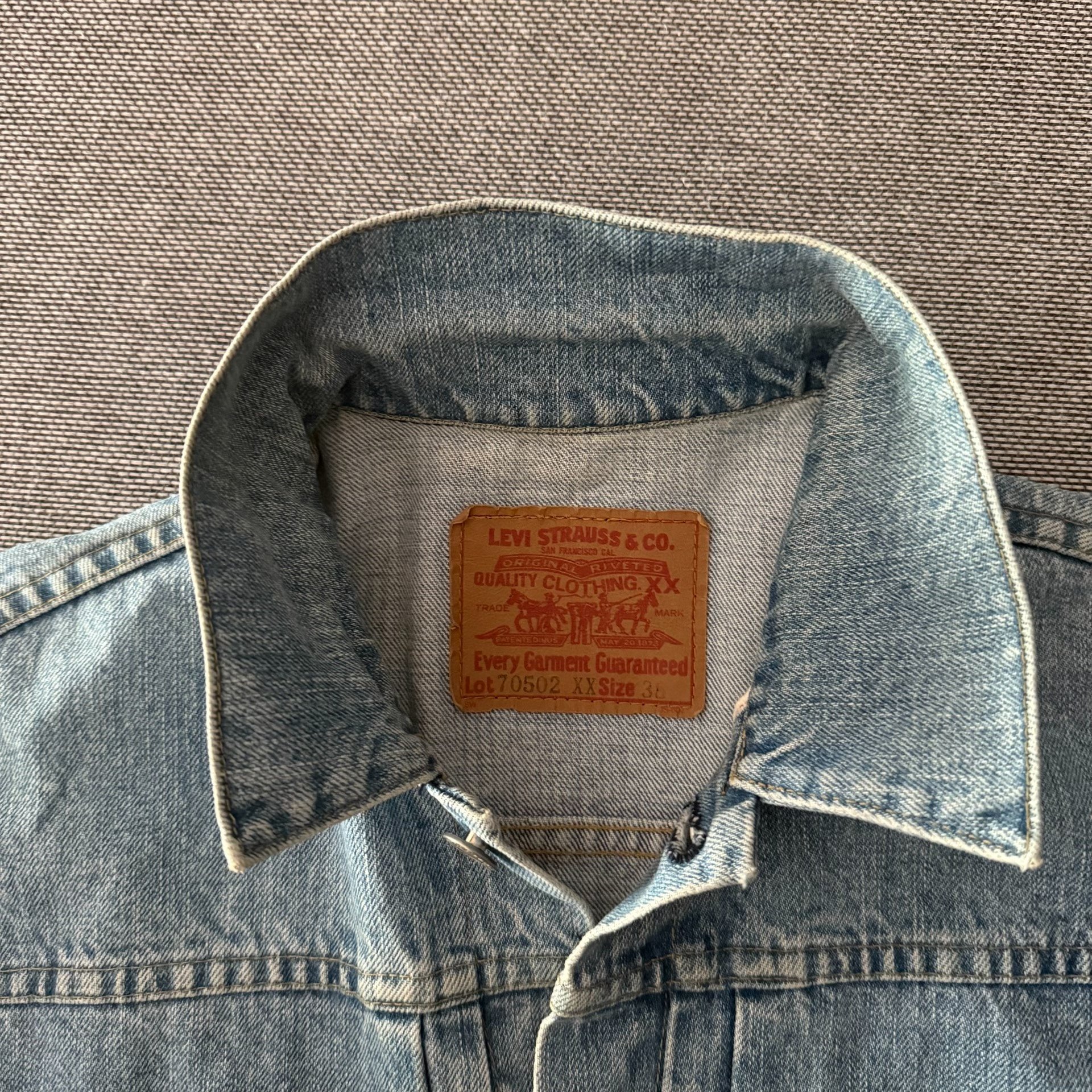 Levi's LVC 70502xx Denim Jacket — detail