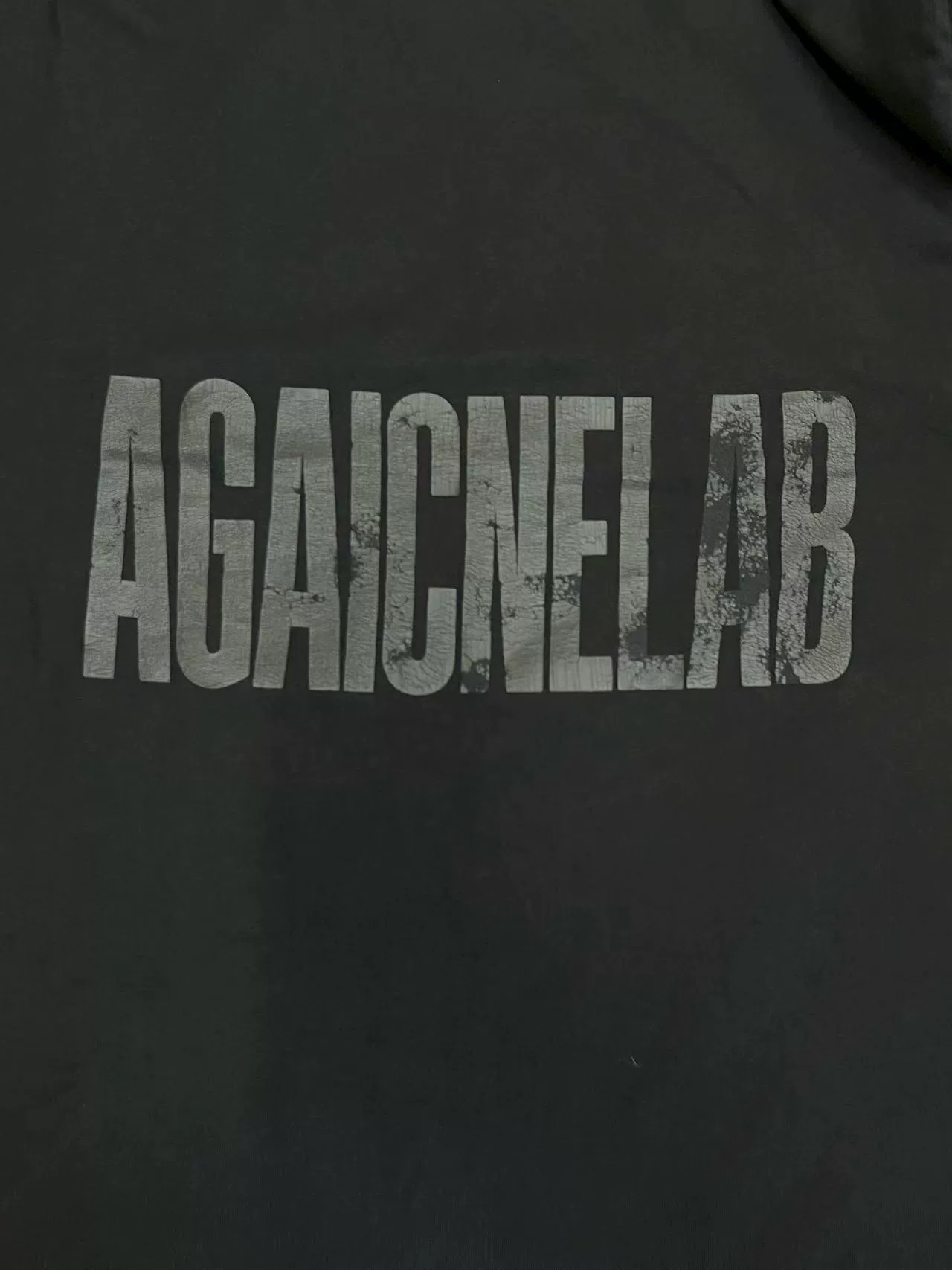 Balenciaga Letter Print Loose Short-Sleeve T-Shirt — detail