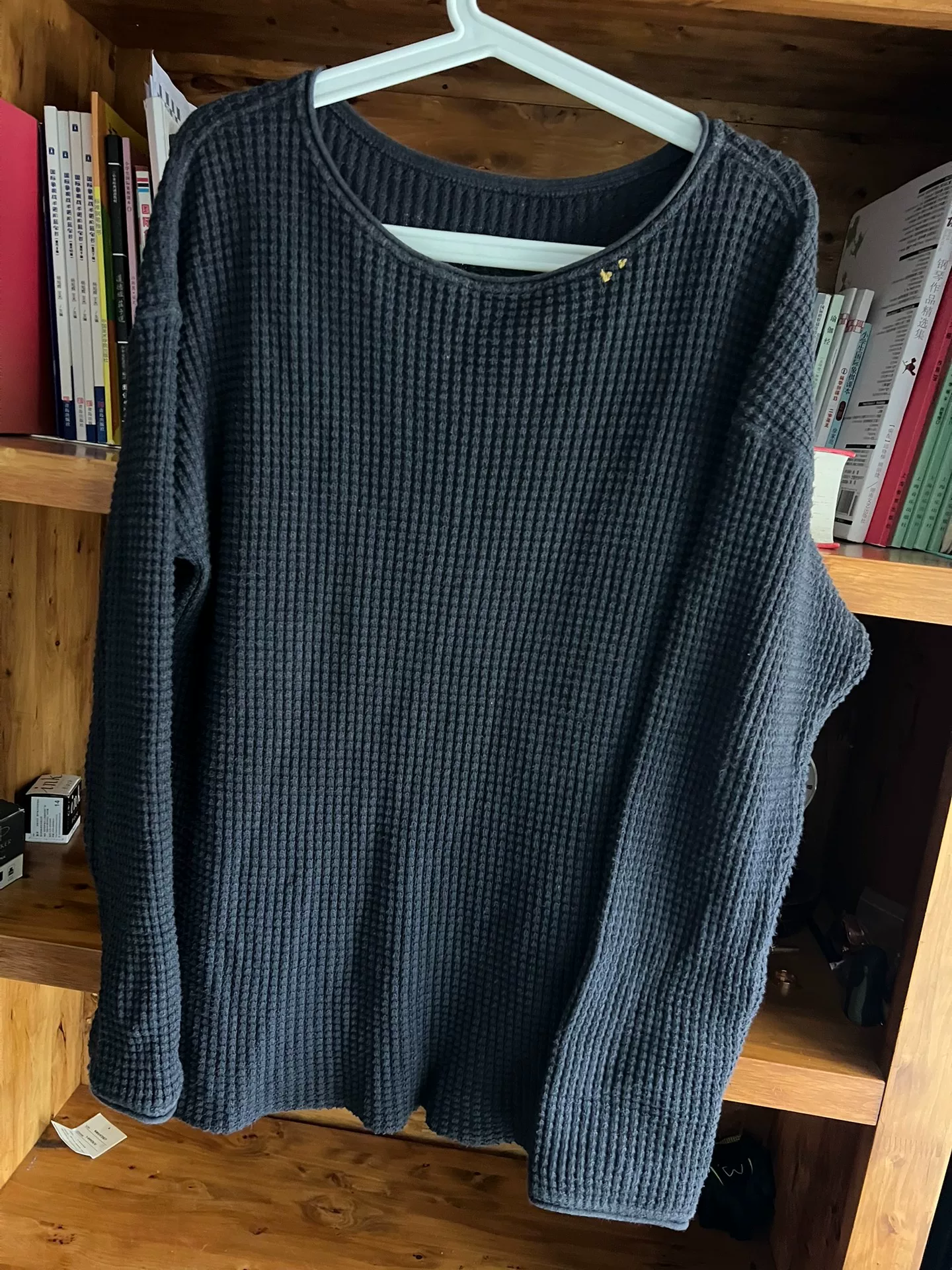 Porter Classic Waffle Knit Crewneck Sweatshirt — detail