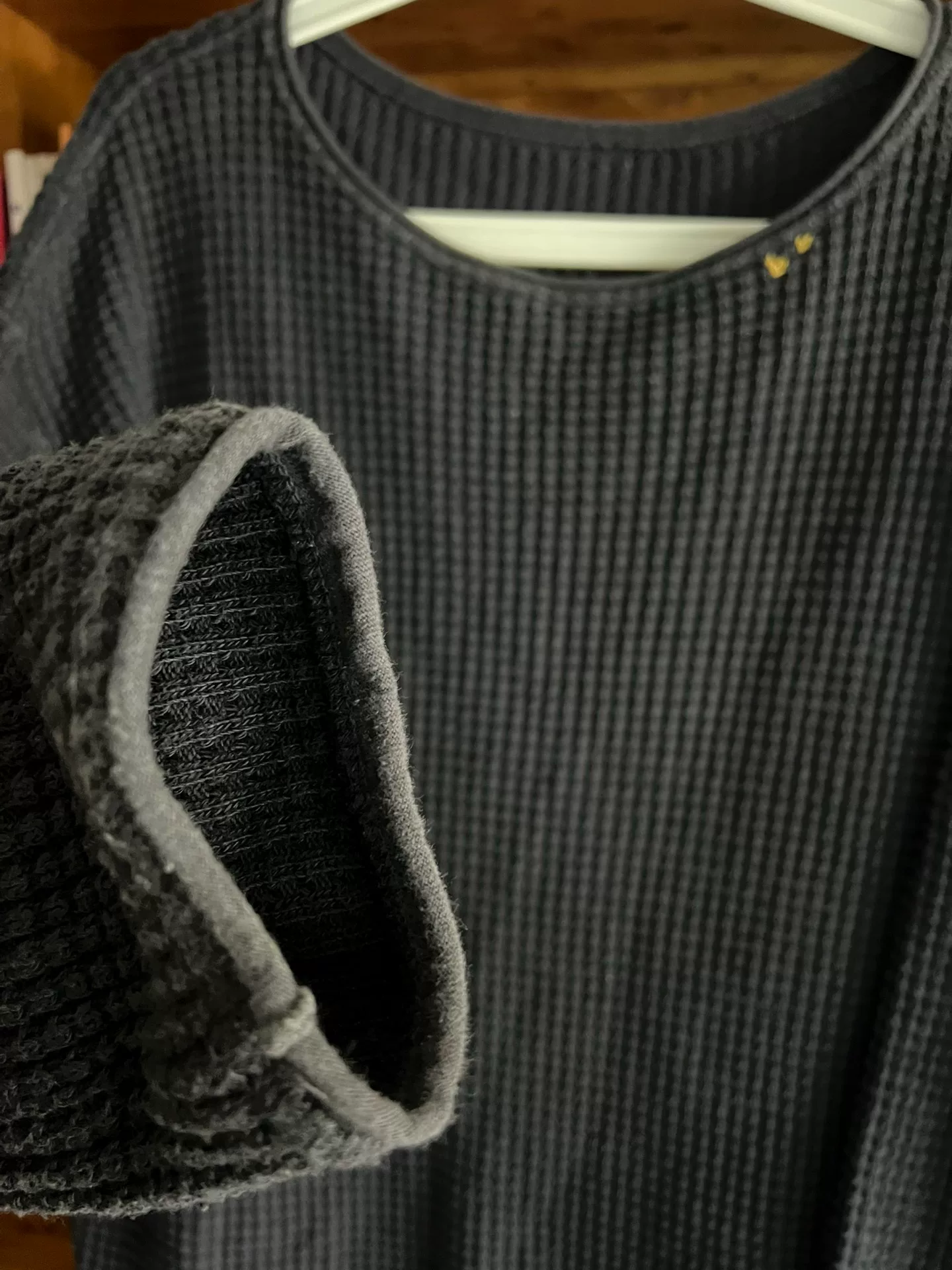 Porter Classic Waffle Knit Crewneck Sweatshirt — back