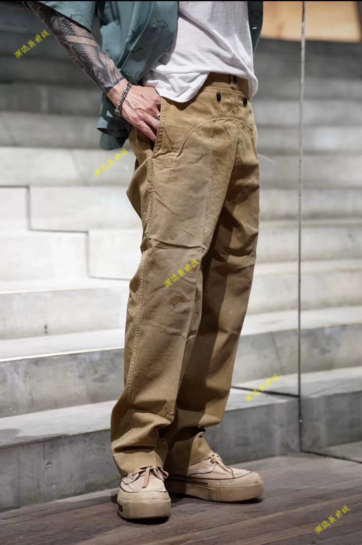 VISVIM 22SS Holman Pants DMGD — label