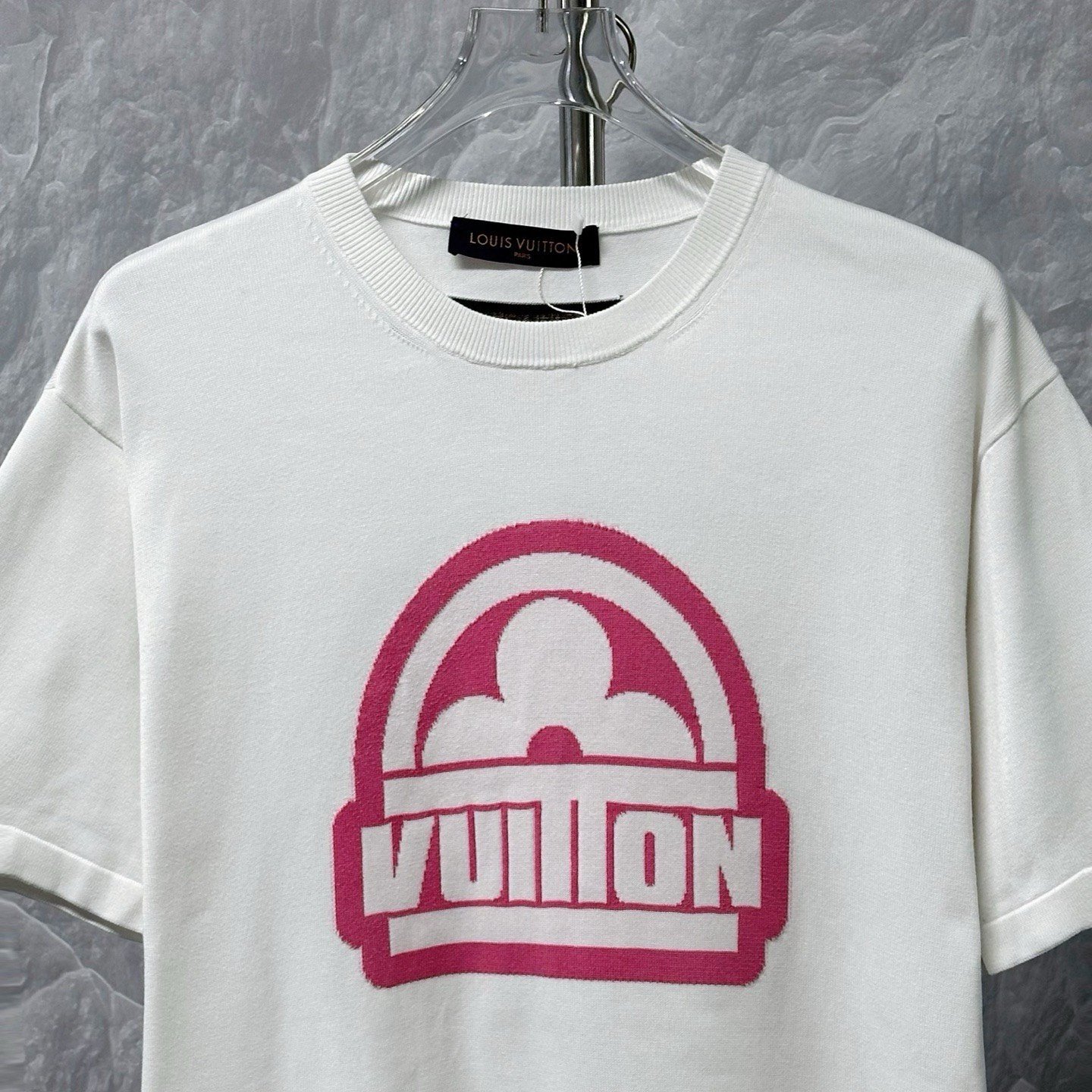 Louis Vuitton LV Letter Print Knit Short Sleeve — front