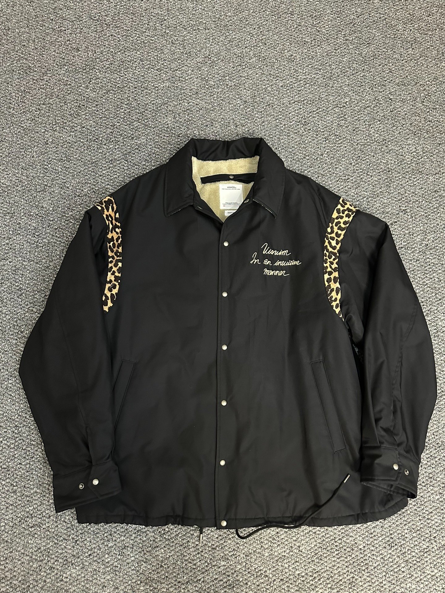 visvim Leopard Print Coach Jacket