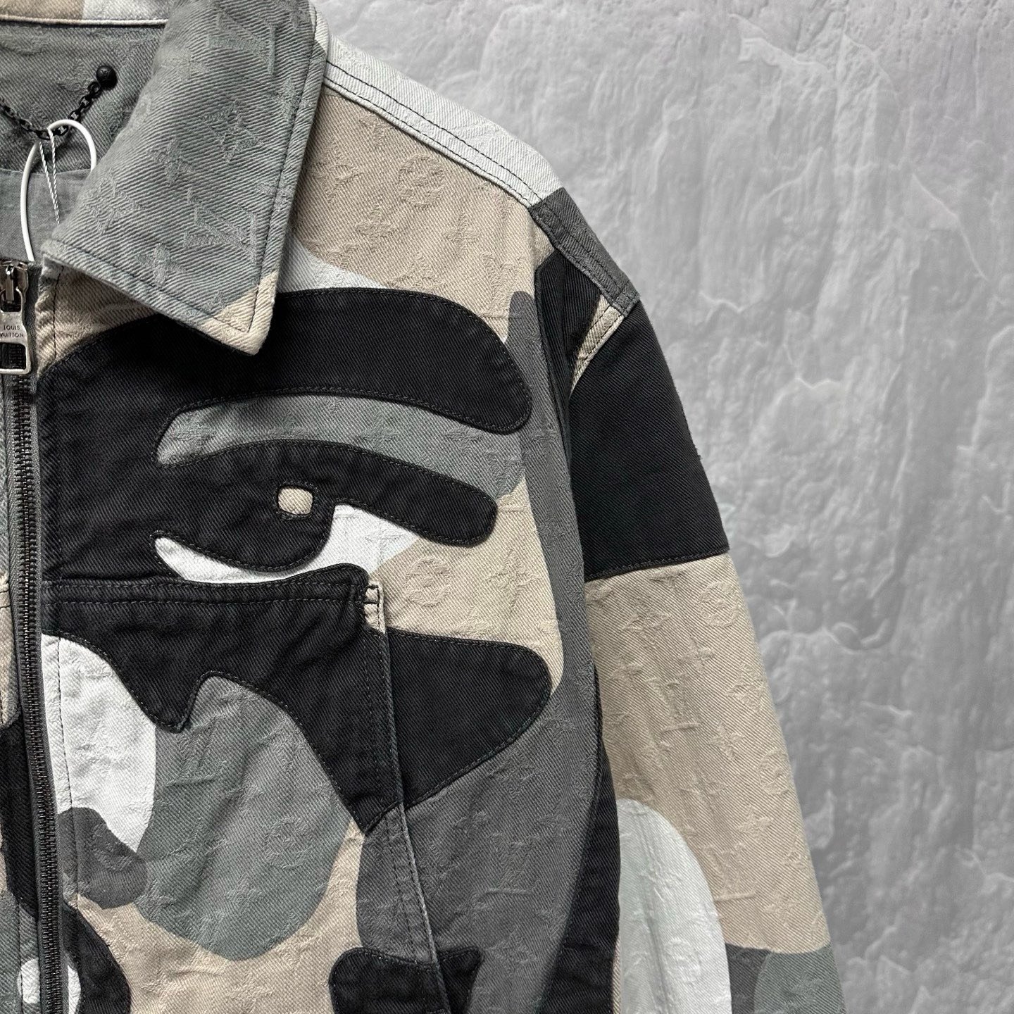 Louis Vuitton Portrait Patchwork Denim Jacket — detail