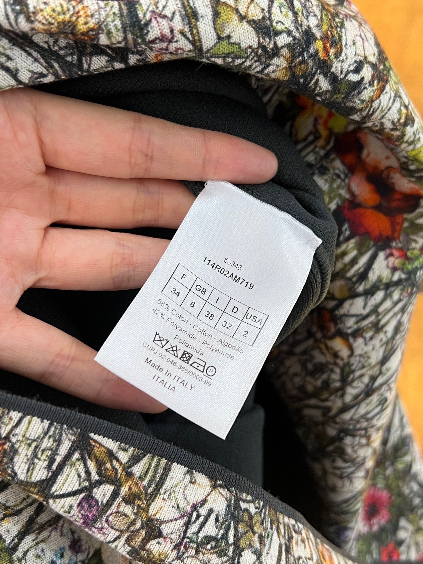 Dior Jungle Floral Dress — back