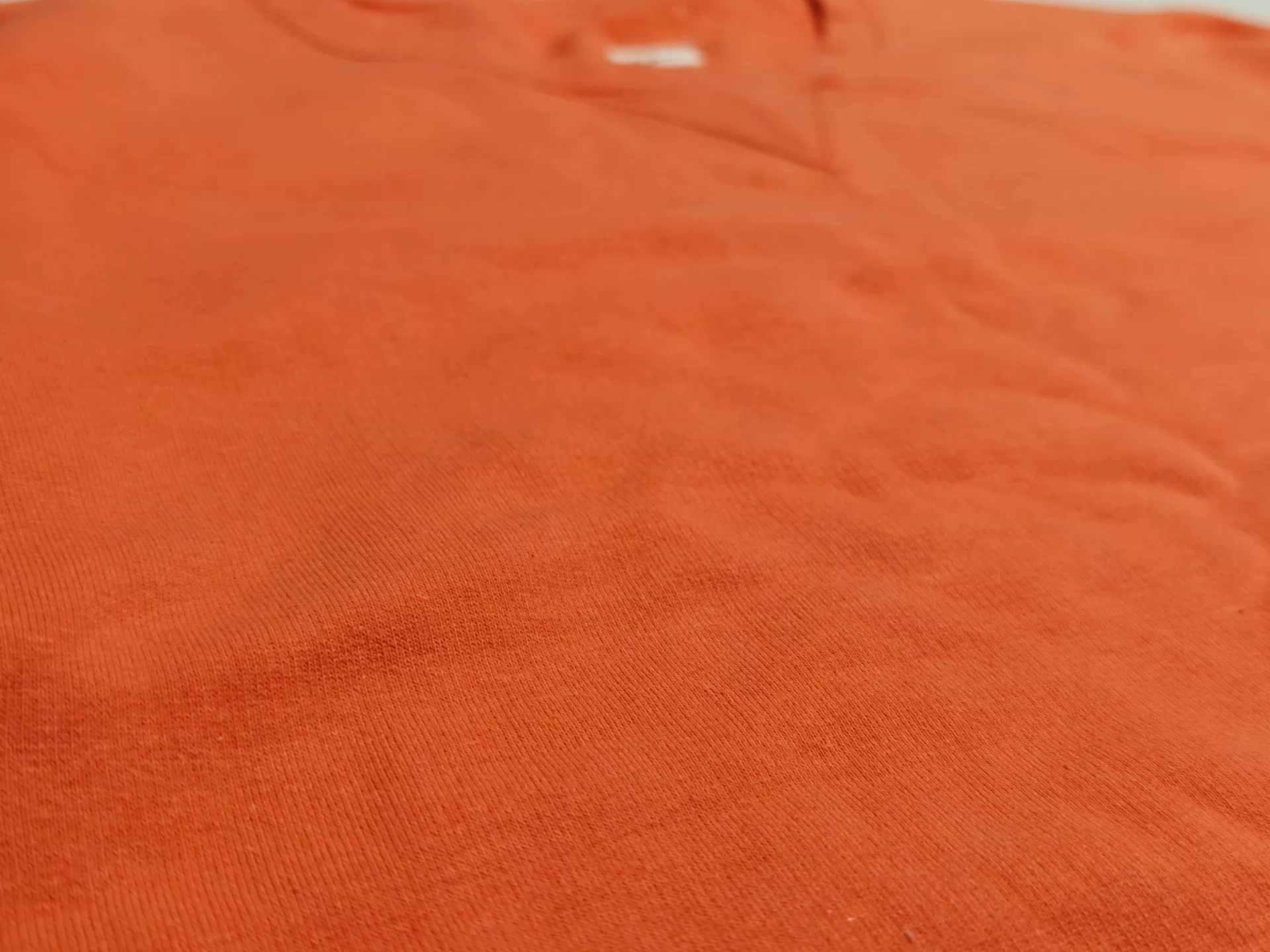 VISVIM Orange Terry Cloth Crewneck — front