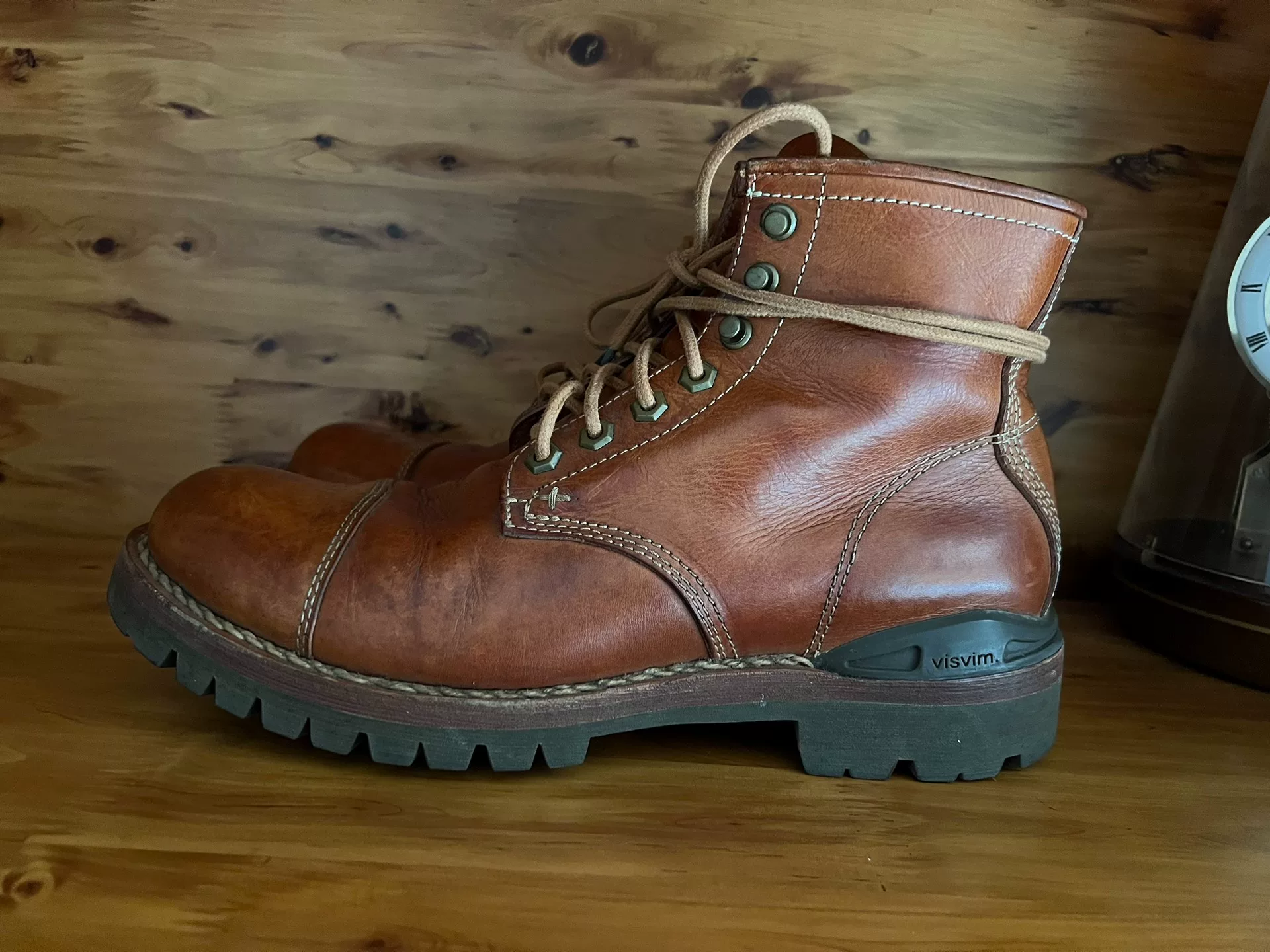 Visvim Virgil Cap Okie Folk Boot — detail