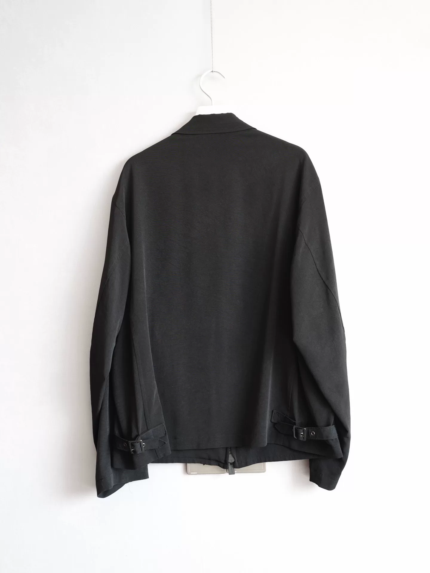 Yohji Yamamoto 24SS Zip Triacetate Jacket — front