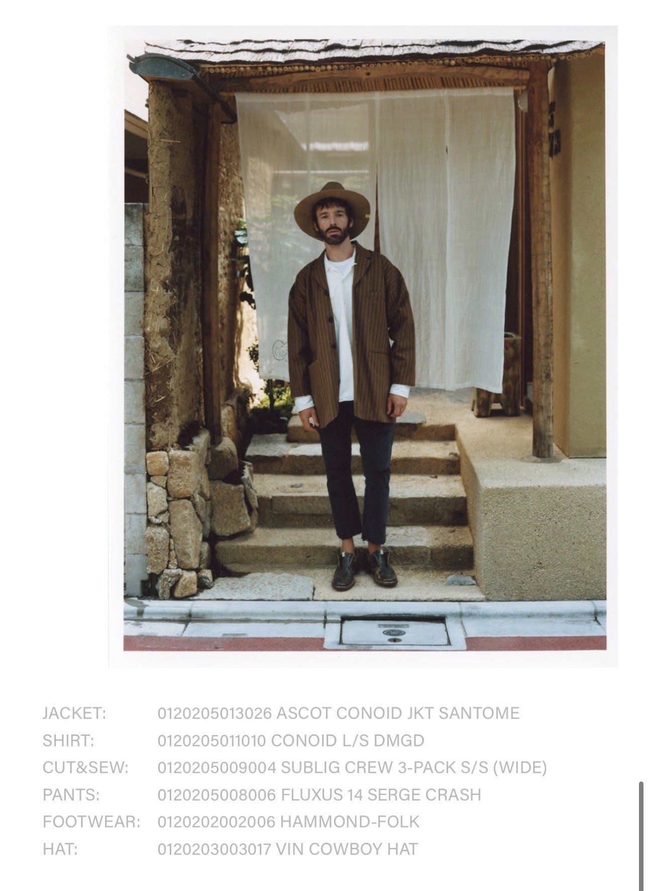 visvim ASCOT CONOID JKT SANTOME — back