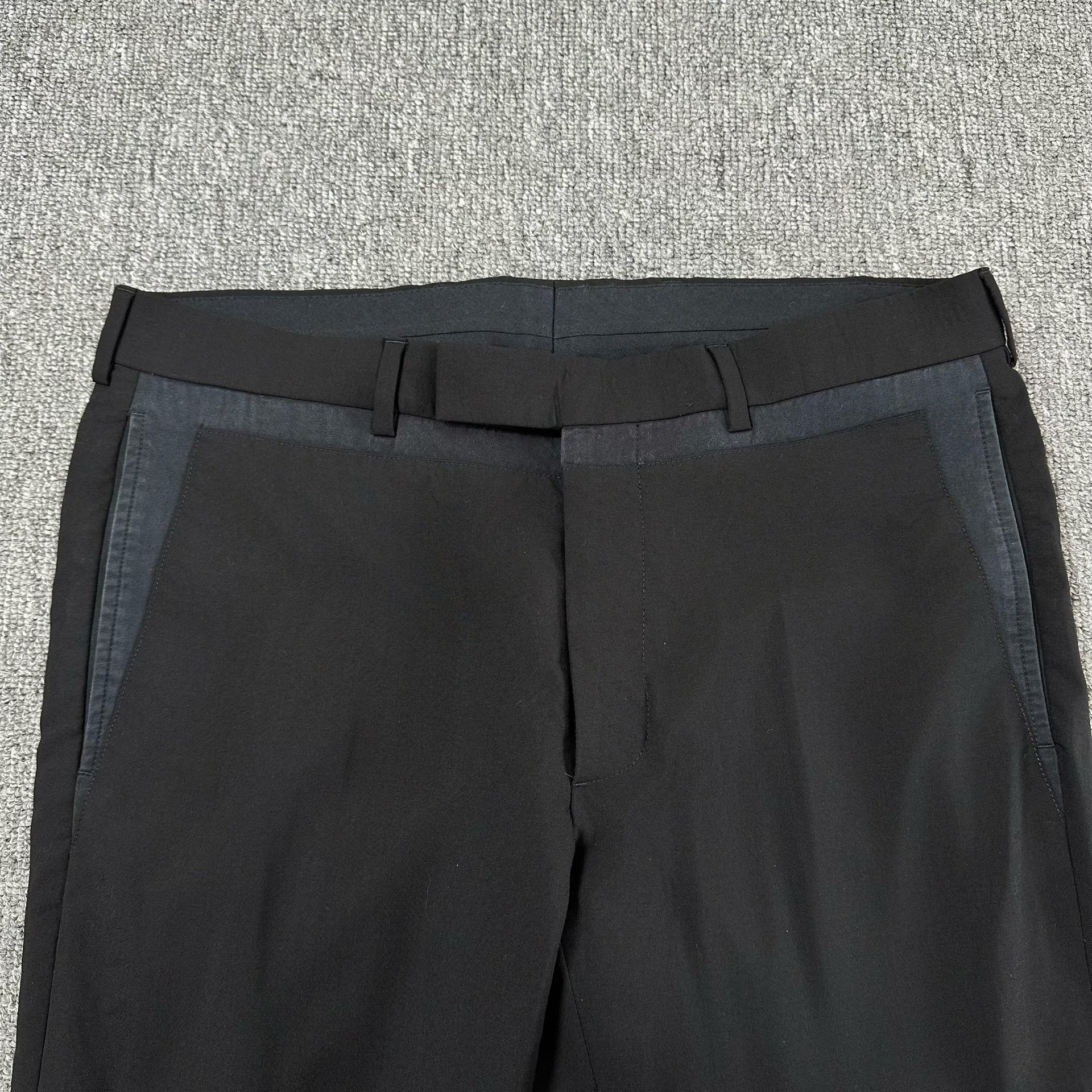 Dior Black Tailored Side Panel Pants — front