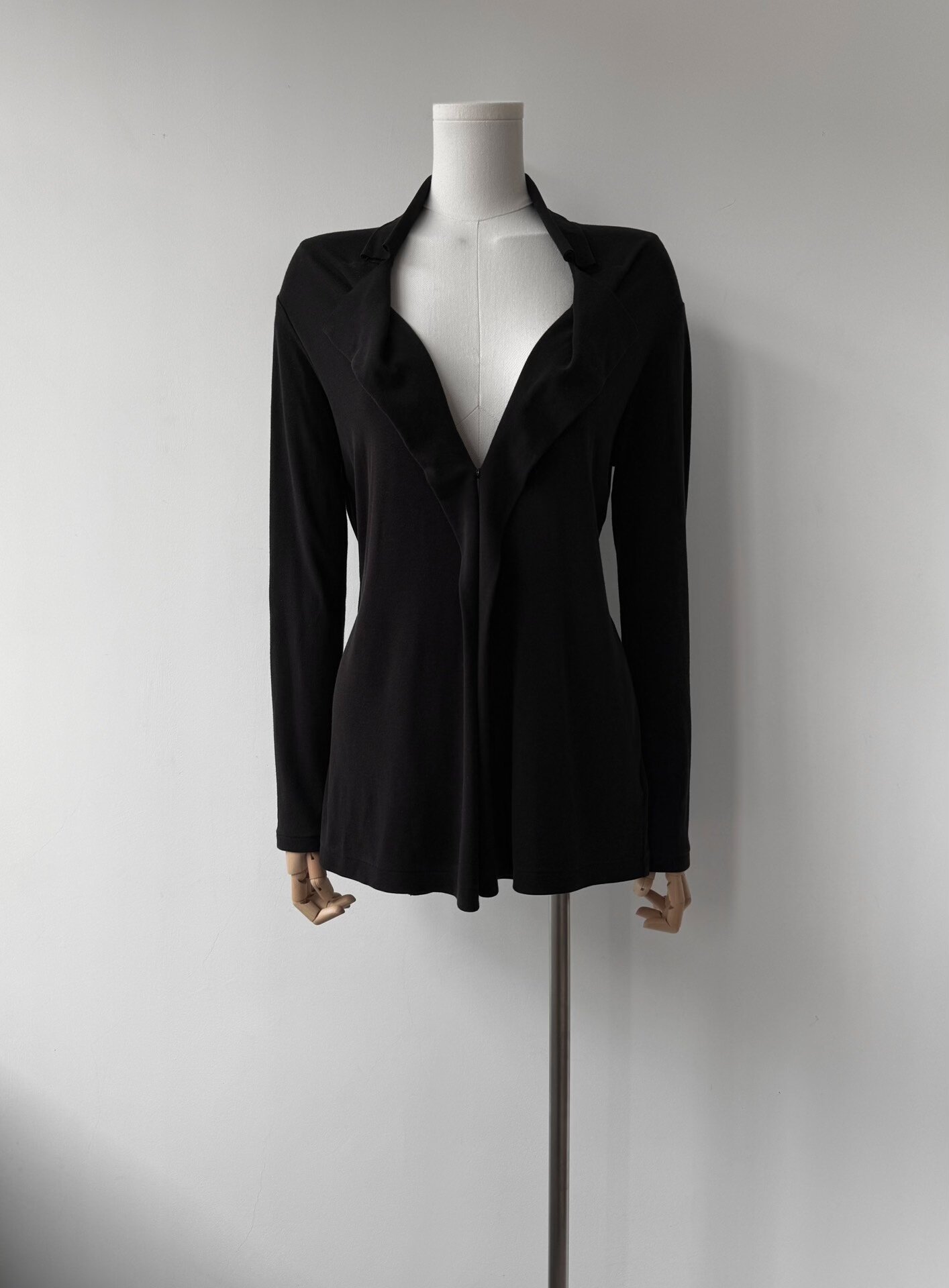 Yohji Yamamoto 19SS Asymmetric Cotton Cardigan