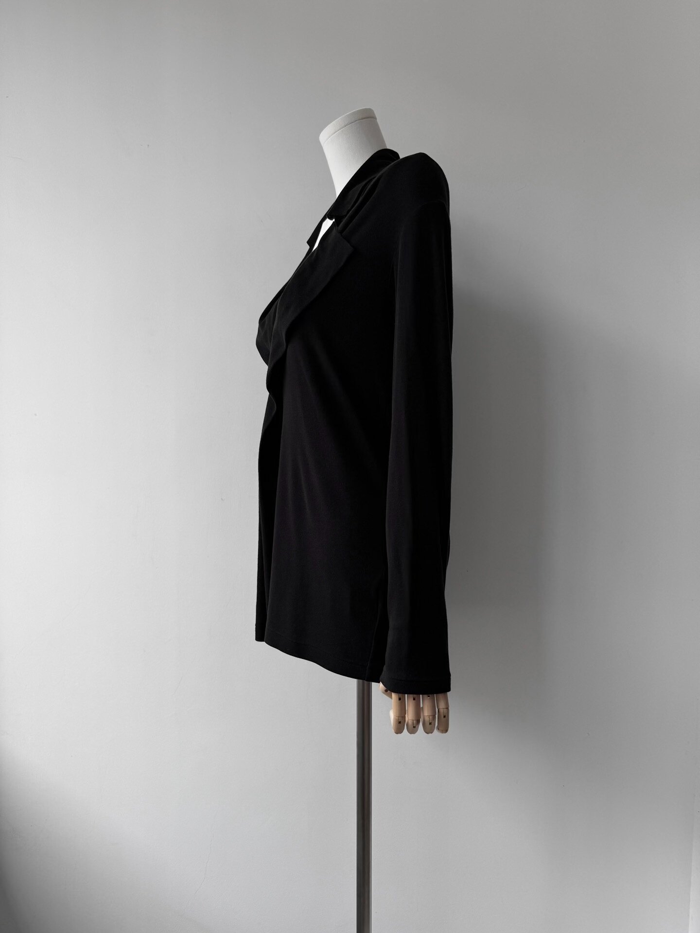 Yohji Yamamoto 19SS Asymmetric Cotton Cardigan — back