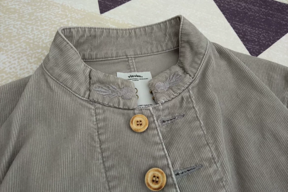 visvim lugli first gen wooden jacket — detail