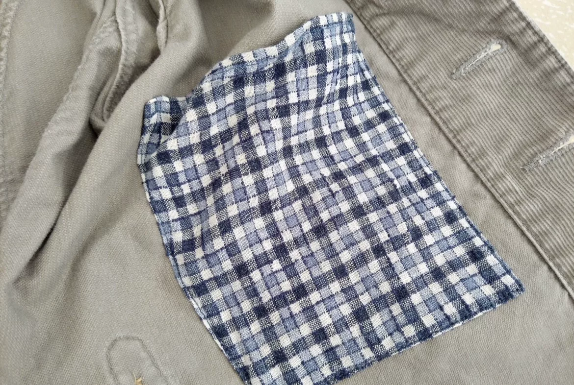 visvim lugli first gen wooden jacket — label