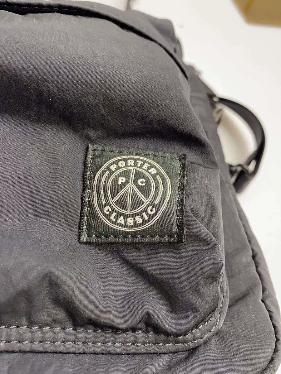 Porter Classic Black Nylon Crossbody Bag — label
