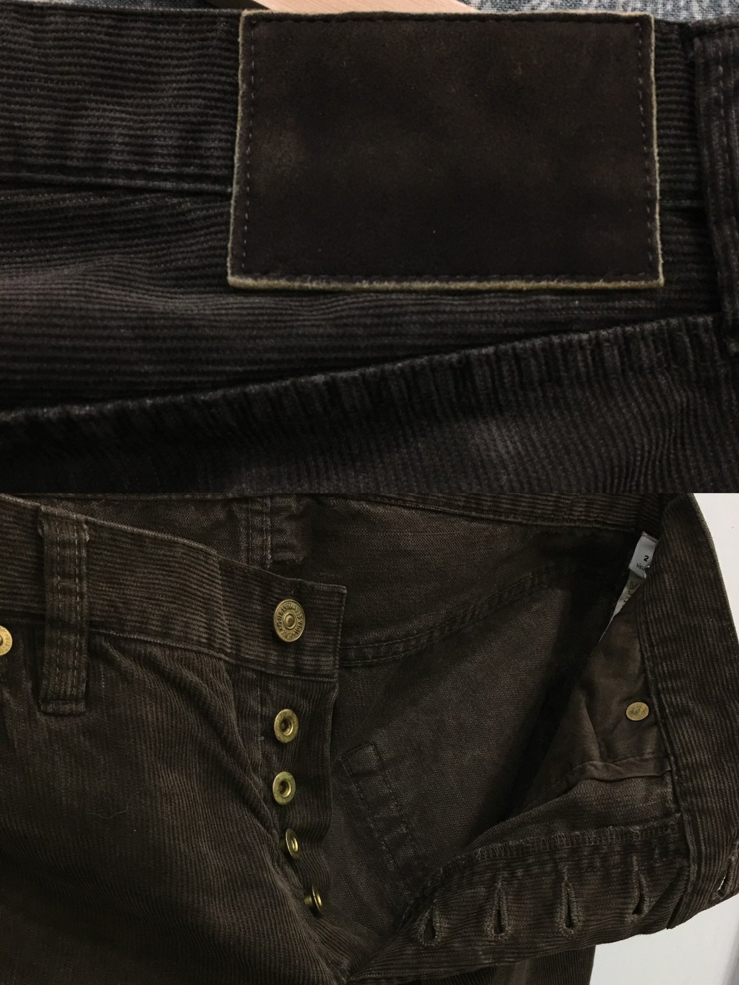 VISVIM 16AW Fluxus Cords N.D. — detail