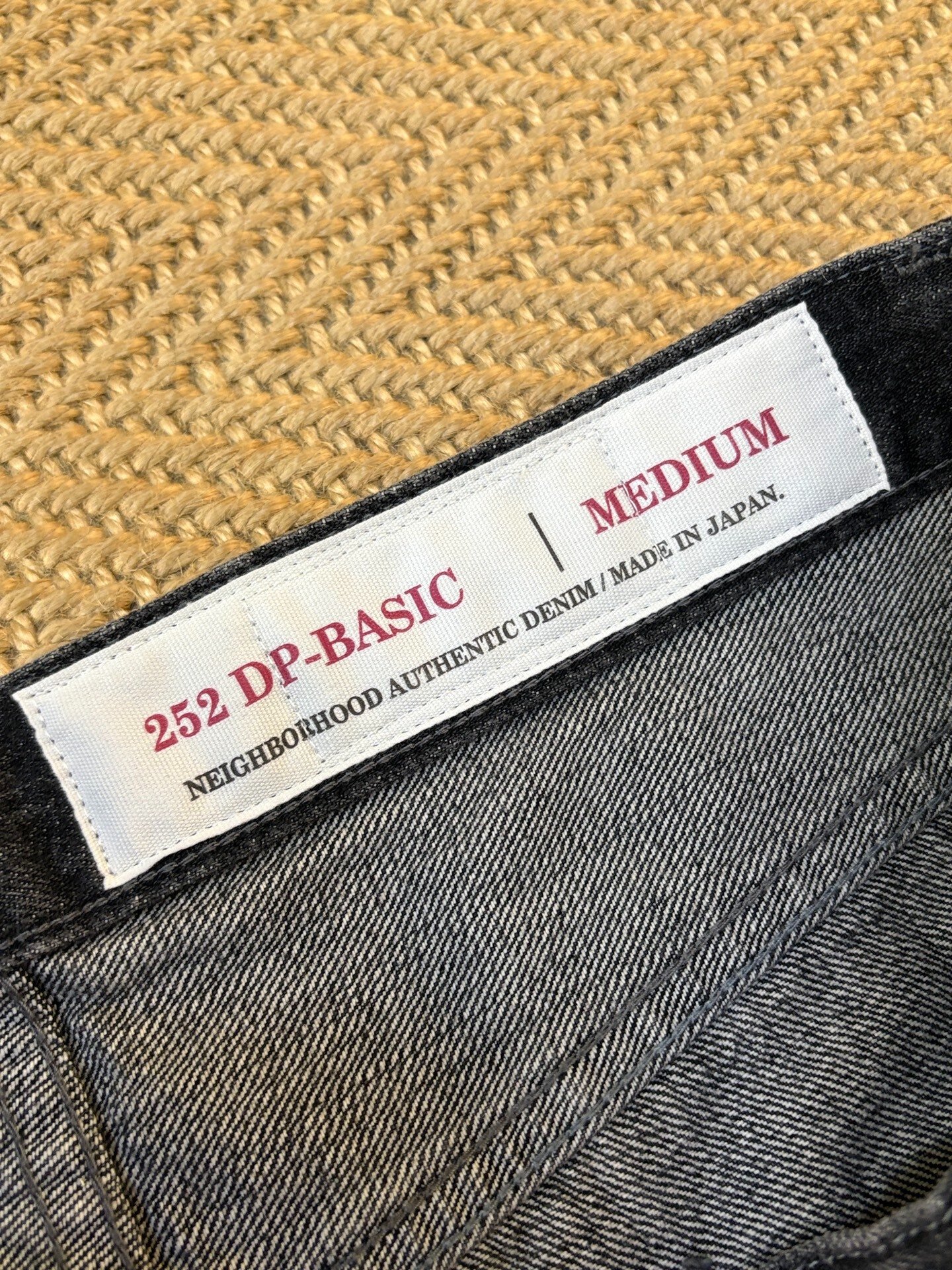 NEIGHBORHOOD x CLOT Jeans — label