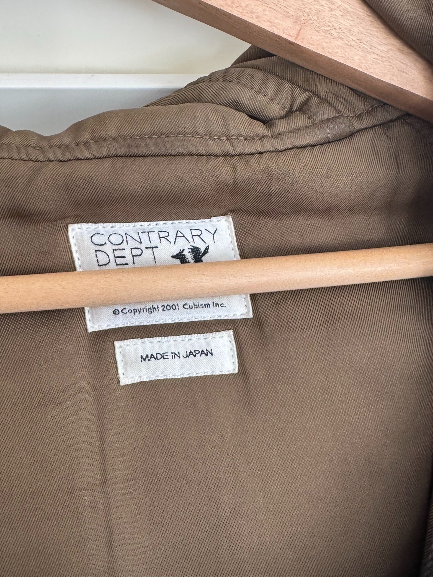 visvim valdez coat 21AW — label