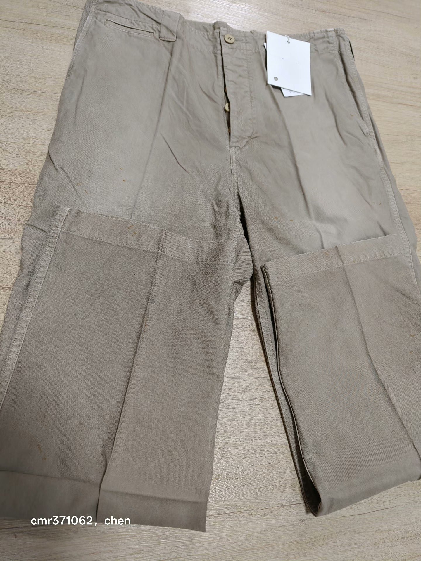 VISVIM 24AW WIDE CHINO PANTS CRASH — label