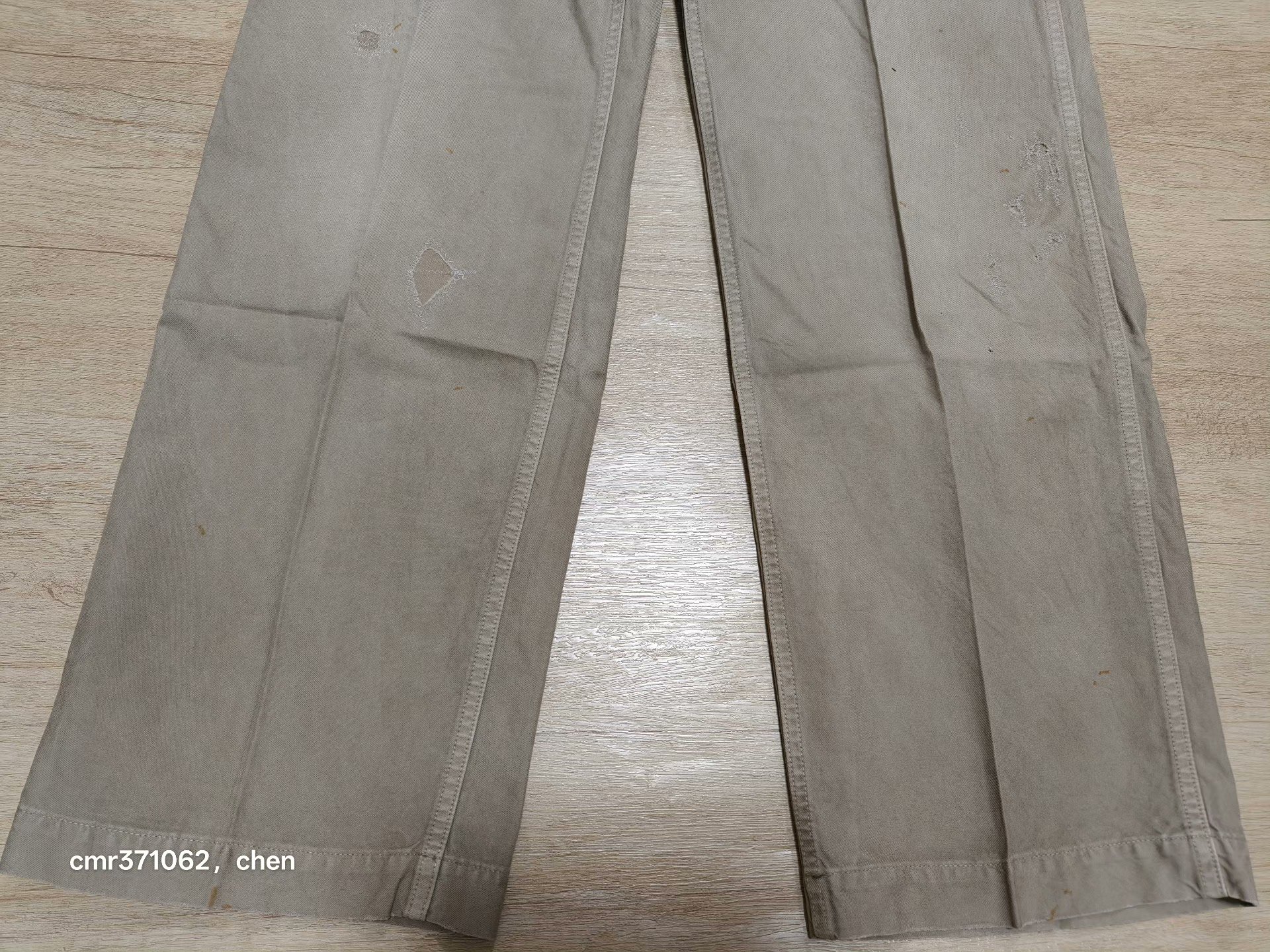 VISVIM 24AW WIDE CHINO PANTS CRASH — front