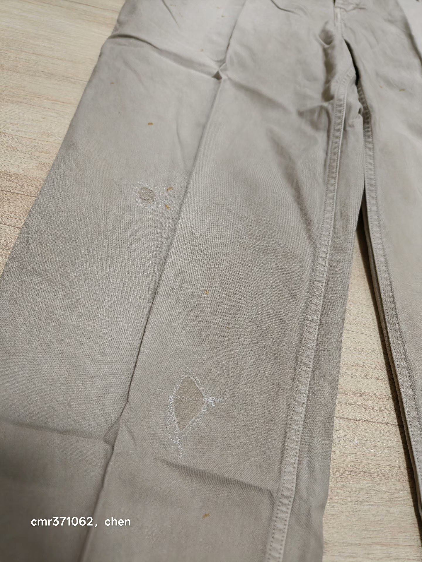 VISVIM 24AW WIDE CHINO PANTS CRASH — back